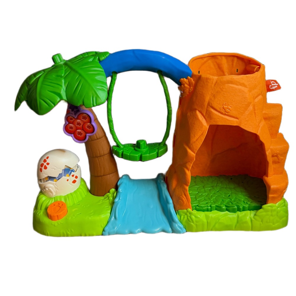 Fisher-Price Little People Dinosaur Prehistoric Cave Swing Playset Multicolor